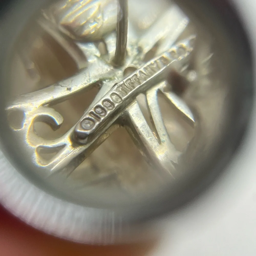 Vintage Tiffany & Co. 1990 Sterling Silver Signature X Earrings - Picture 4 of 7